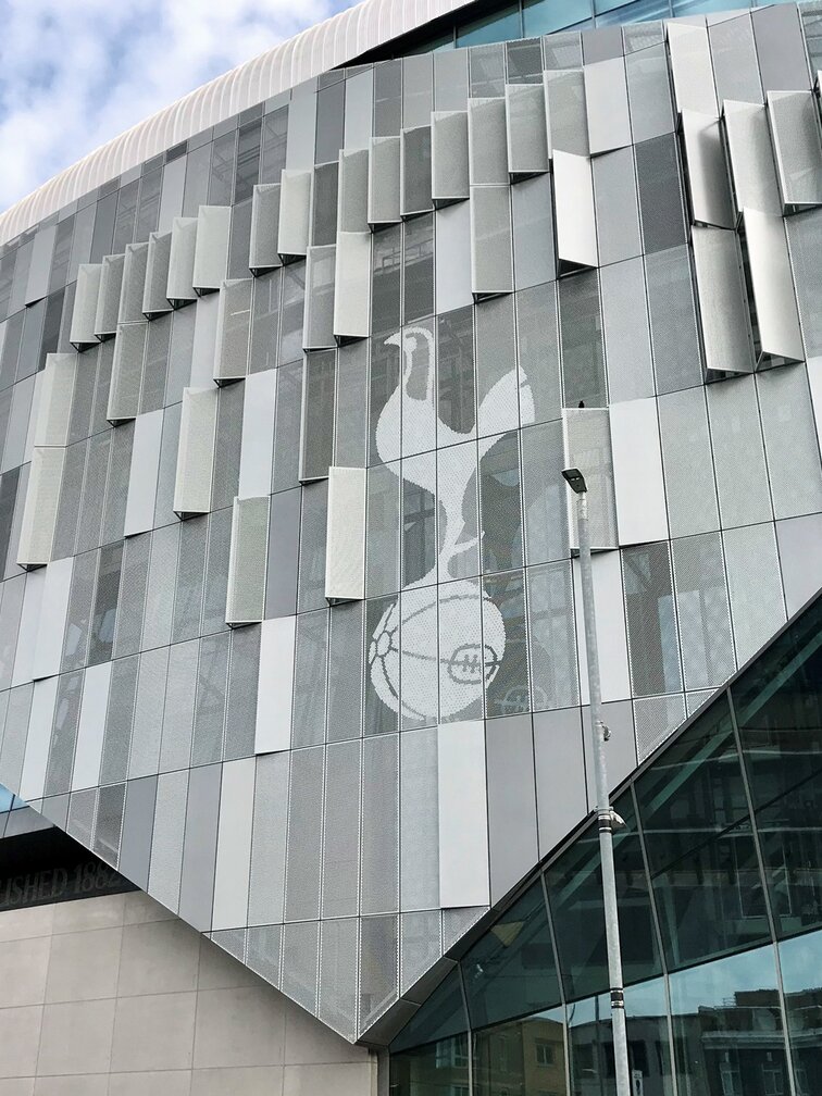 "Tottenham Stadium" facade construction, aluminium, London