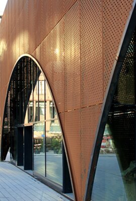 "Gastropavellion Düsseldorf"; POHL Phoenix facade surface | © POHL Metal Systems GmbH