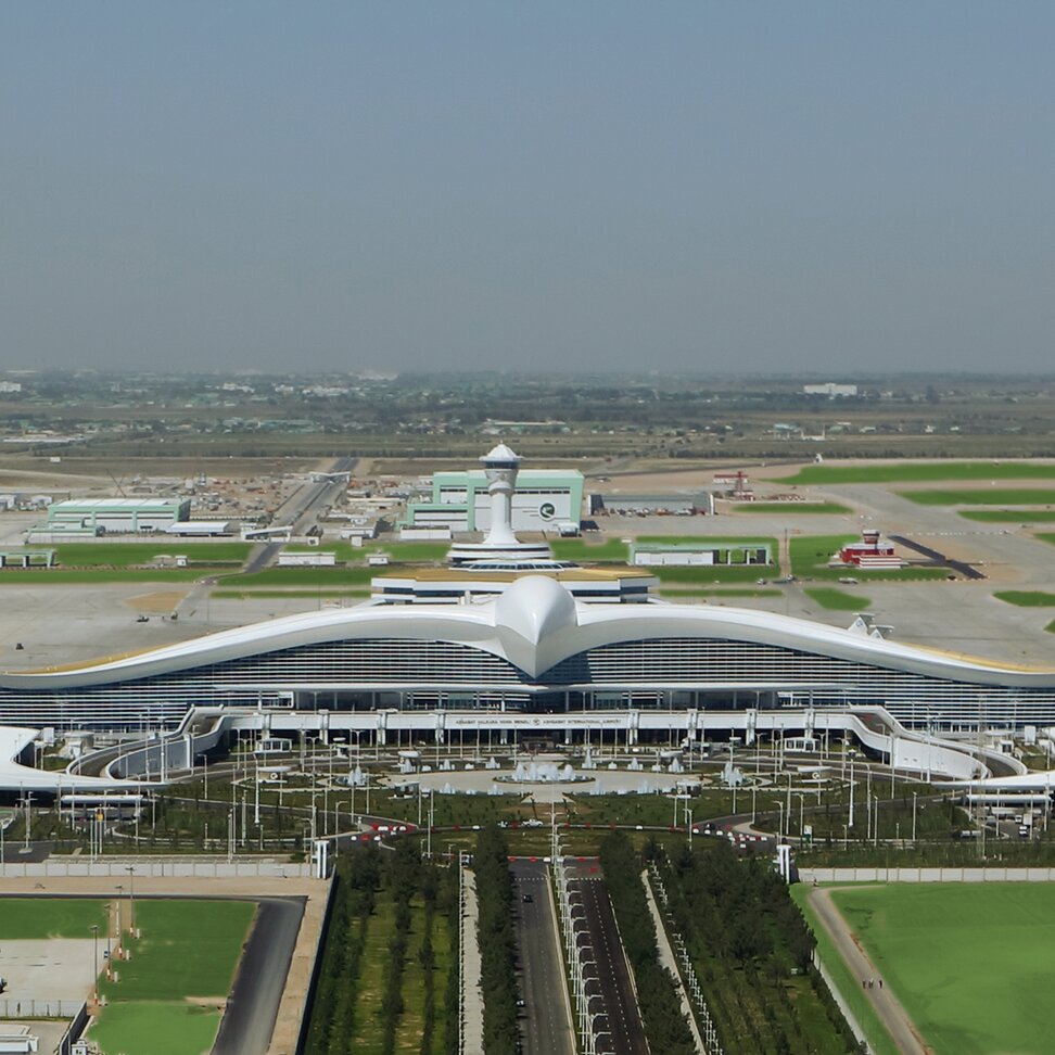 Project image "Ashgabat Airport"; facade panels