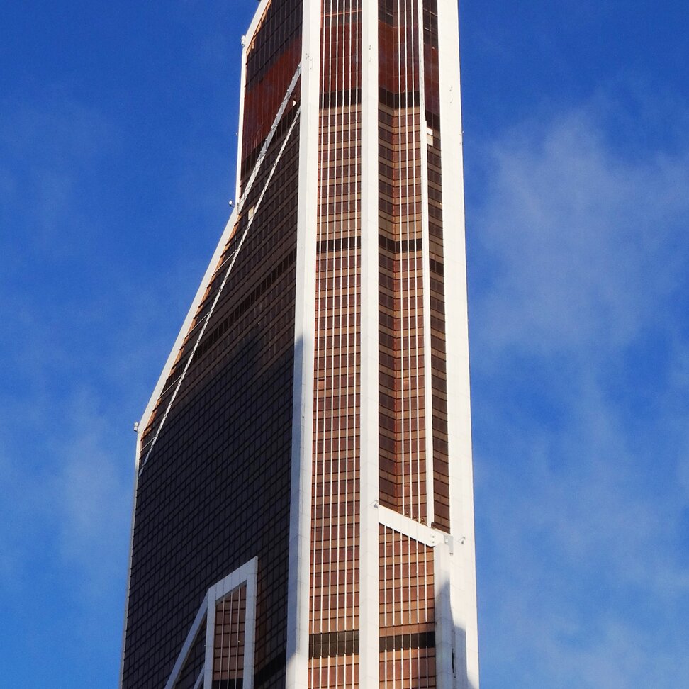 "Mercury City Tower", aluminium & stainless steel facade | © Josef Gartner GmbH