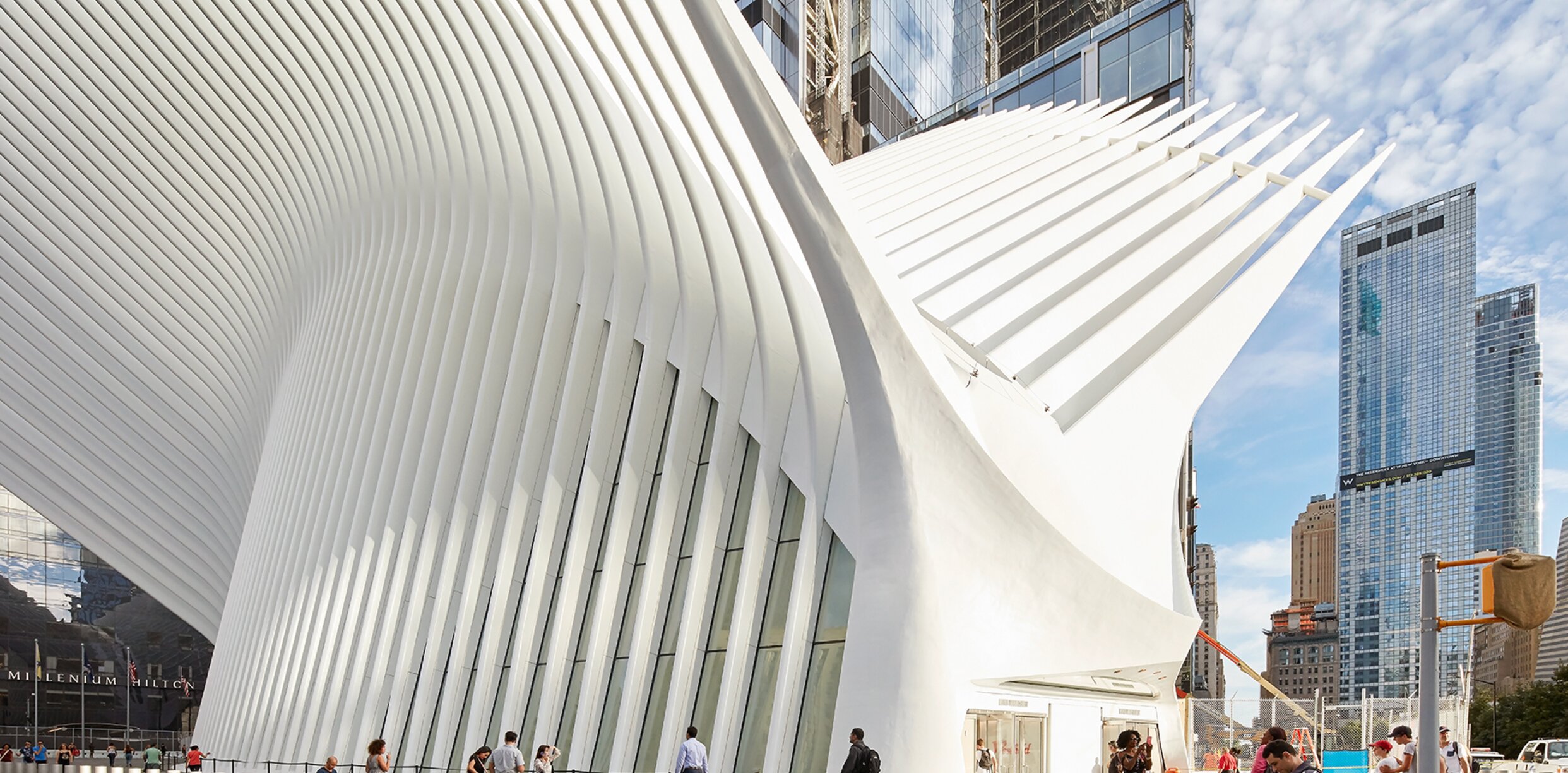 Transportation Hub, New York City: Metal facade from POHL